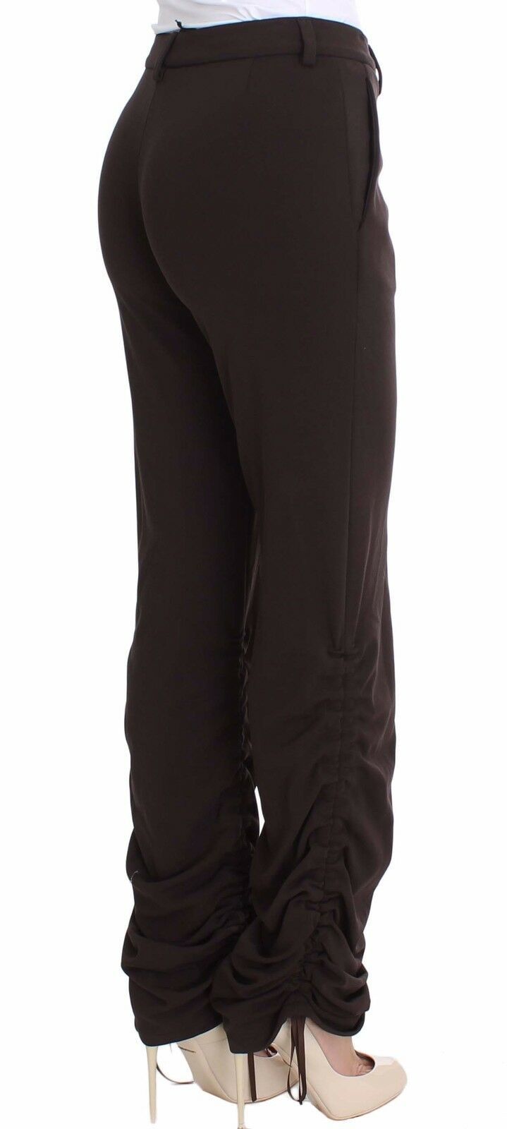 Chic Brown Casual Trousers for Sophisticated Style Ermanno Scervino