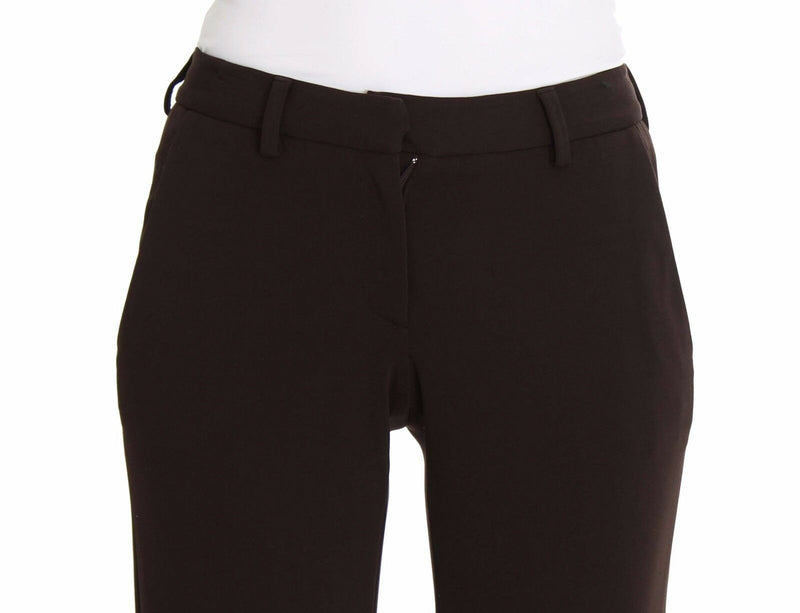 Chic Brown Casual Trousers for Sophisticated Style Ermanno Scervino