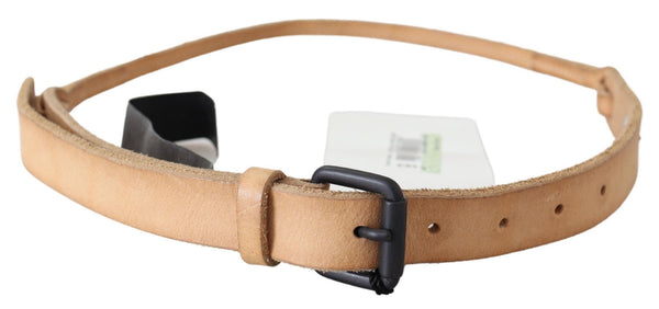 Elegant Brown Leather Fashion Belt Scervino Street