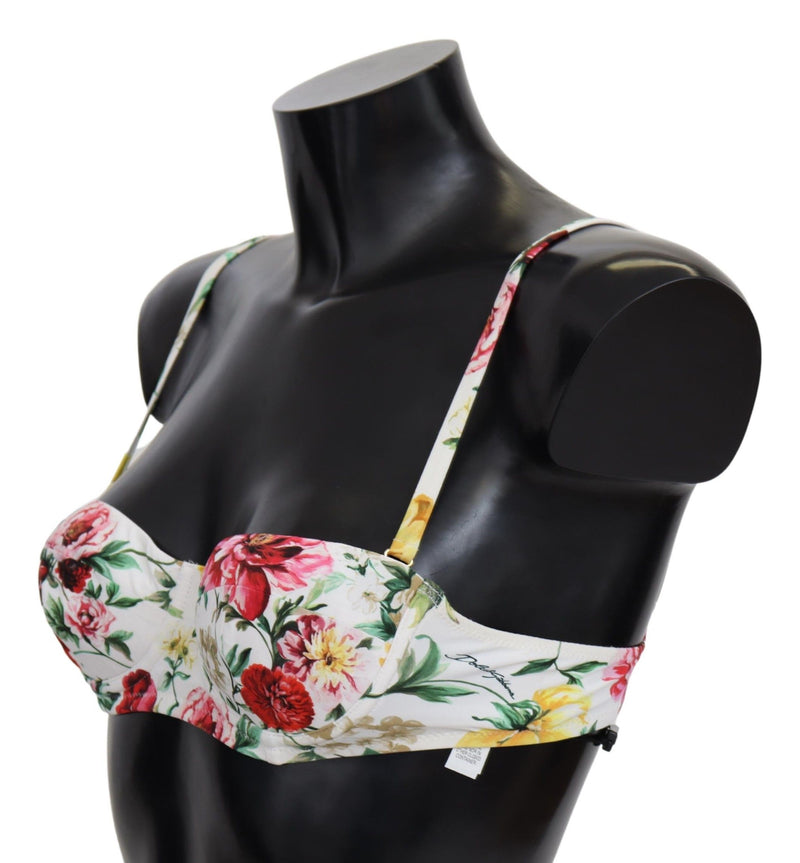 Elegant Floral Bikini Top – Summer Chic Dolce & Gabbana