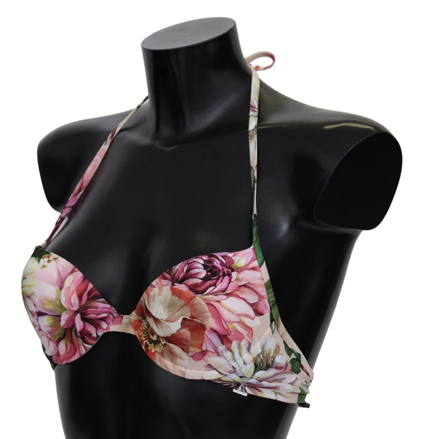 Floral Elegance Elastic Bikini Top Dolce & Gabbana