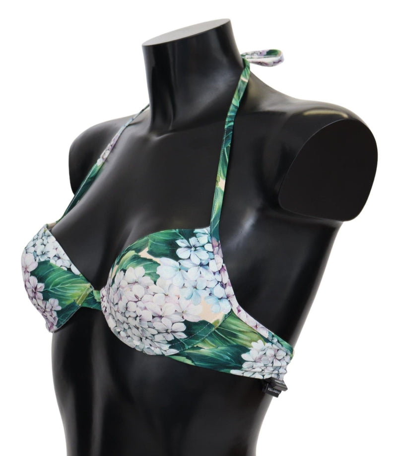 Chic Floral Bikini Top - Summer Swimwear Delight Dolce & Gabbana