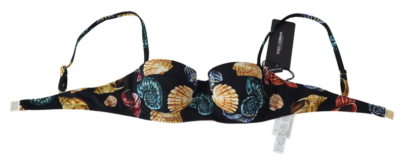 Chic Seashell-Print Bikini Top Dolce & Gabbana