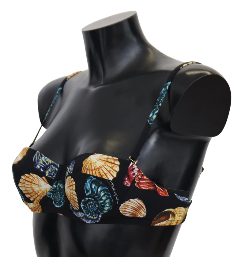 Chic Seashell-Print Bikini Top Dolce & Gabbana