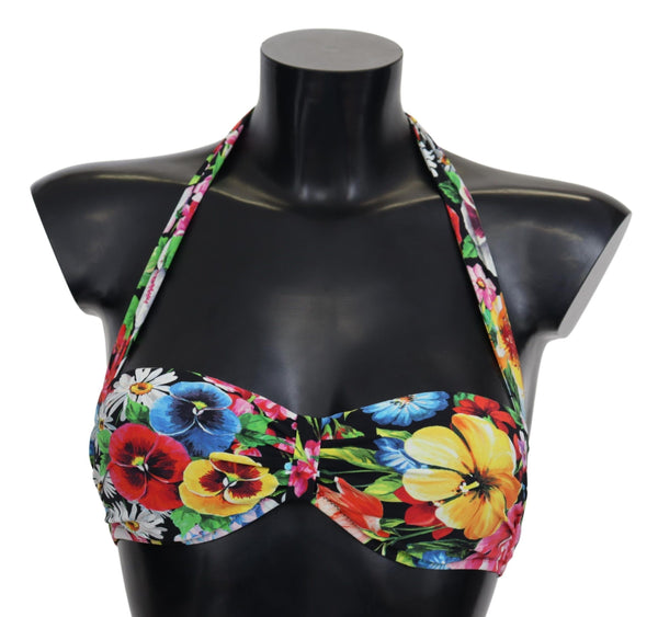 Floral Elegance High-End Bikini Top Dolce & Gabbana