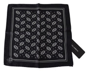 Elegant Silk Patterned Pocket Square Dolce & Gabbana