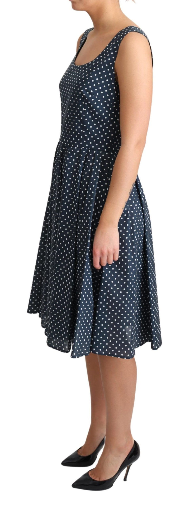 Polka Dot Sleeveless A-Line Dress Dolce & Gabbana