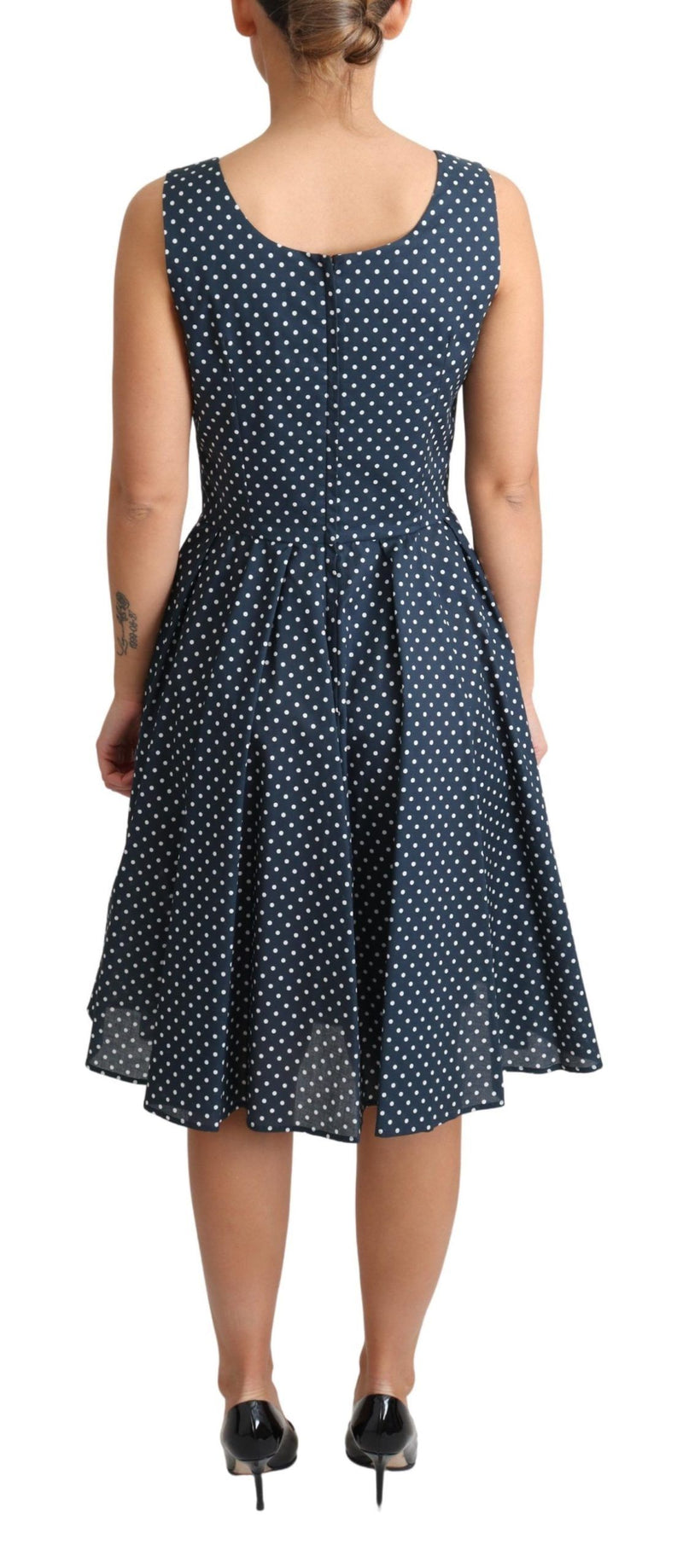 Polka Dot Sleeveless A-Line Dress Dolce & Gabbana