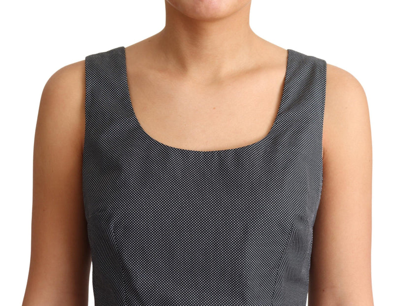 Elegant Sleeveless Polka Dot A-Line Dress Dolce & Gabbana