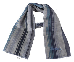 Elegant Multicolor Wool Scarf with Logo Embroidery Missoni