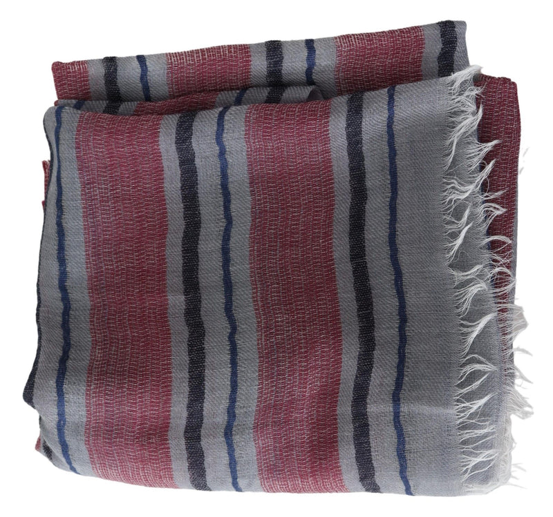 Elegant Multicolor Striped Wool Scarf Missoni