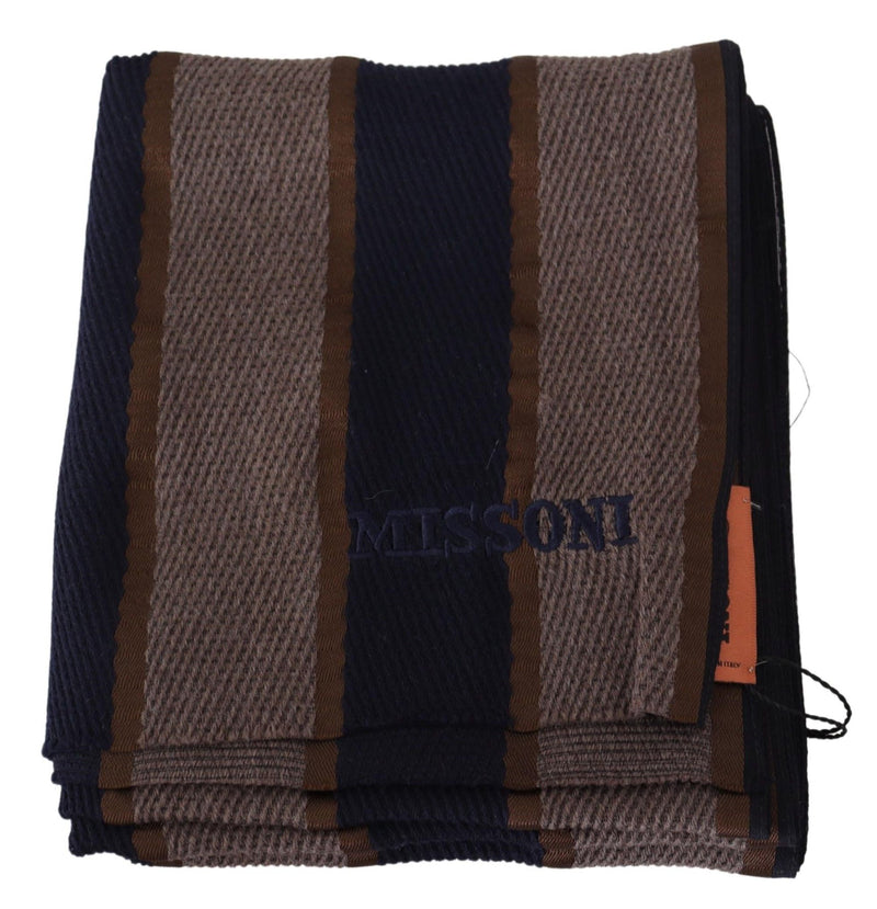 Elegant Striped Wool Scarf Missoni