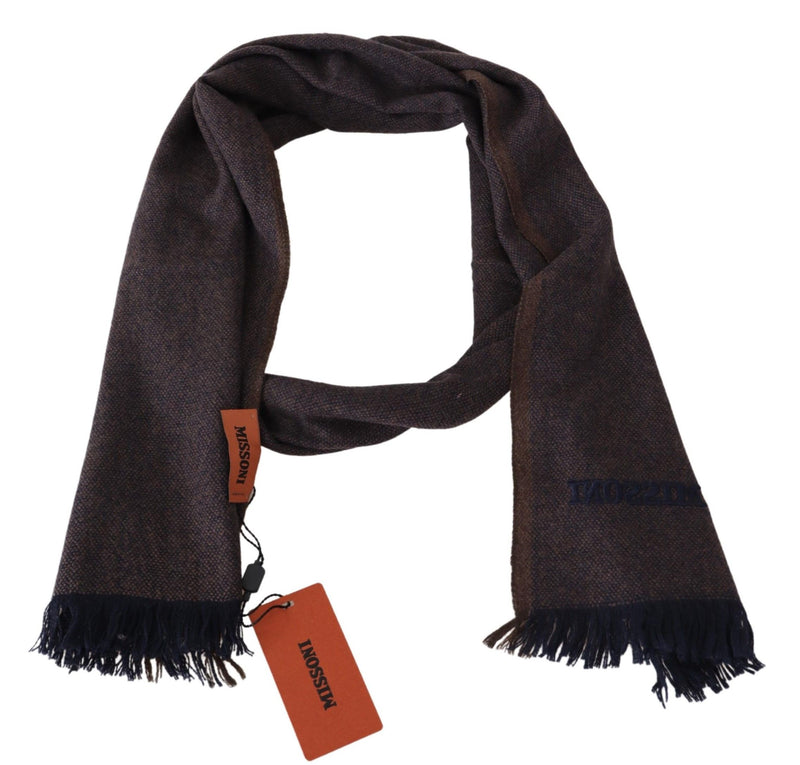 Elegant Cashmere Unisex Fringed Scarf Missoni