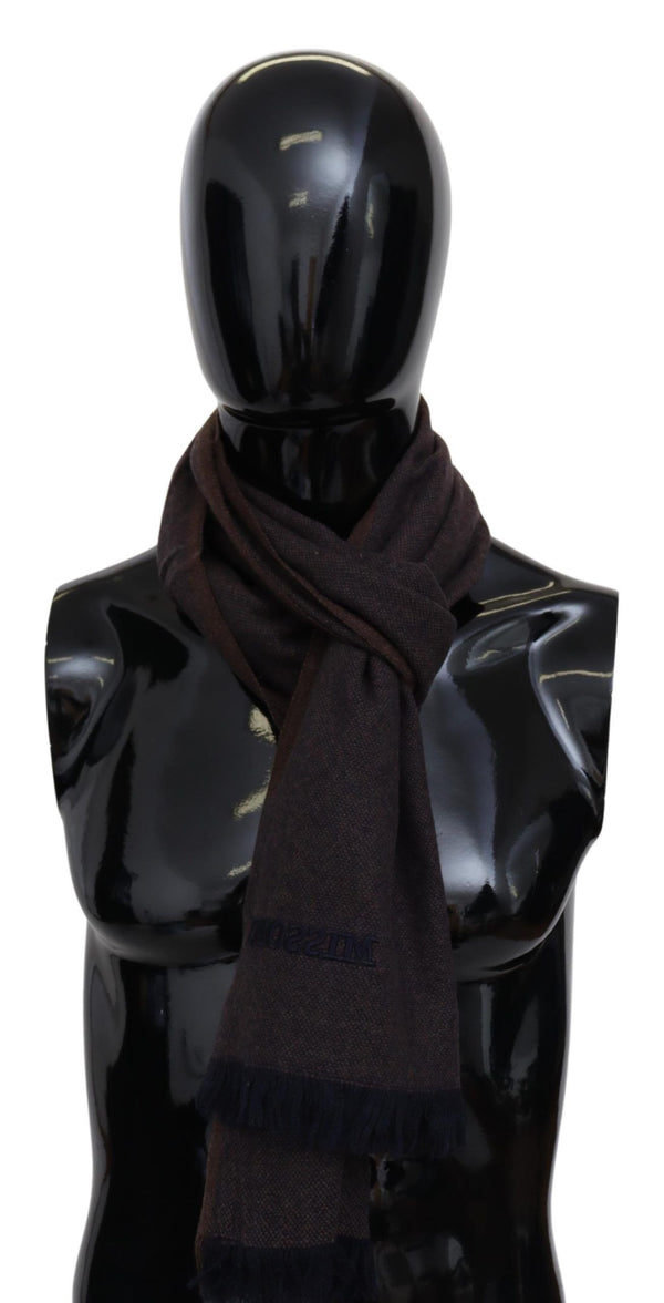 Elegant Cashmere Unisex Fringed Scarf Missoni