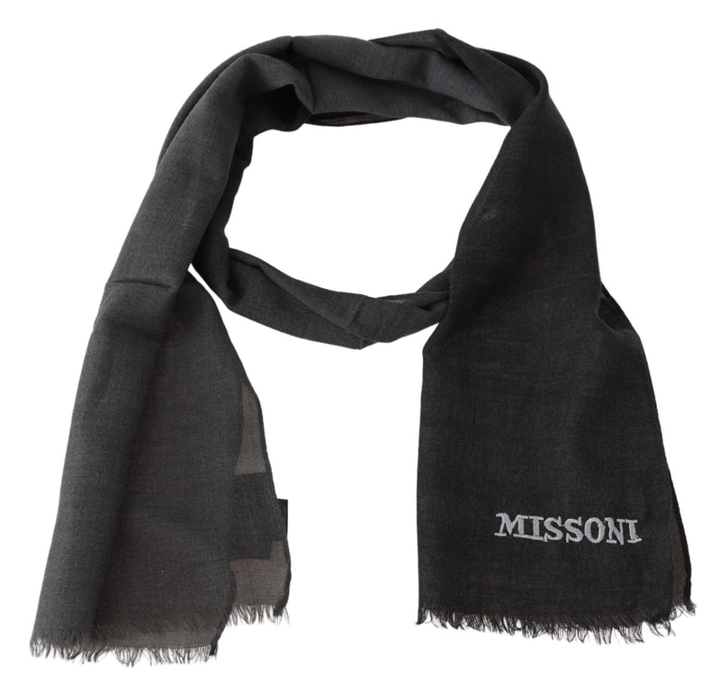 Sumptuous Wool Scarf with Fringes Missoni