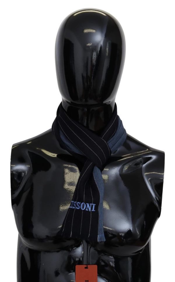Chic Striped Wool-Silk Unisex Scarf Missoni