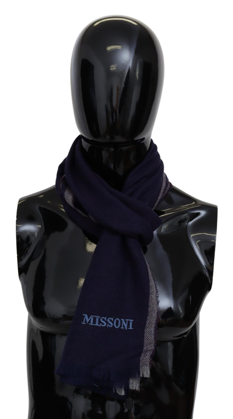 Authentic Wool Scarf with Striped Pattern Missoni