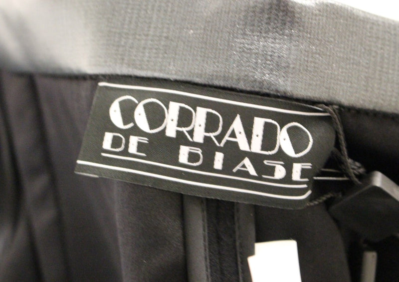 Elegant Black Wool-Cotton Blend Skirt Corrado De Biase