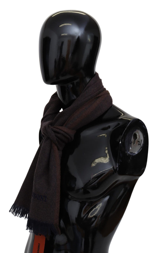 Luxurious Cashmere Unisex Scarf in Brown Missoni