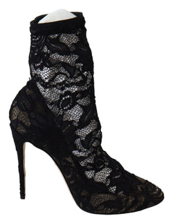 Black Lace Taormina Pumps Elegance Unleashed Dolce & Gabbana