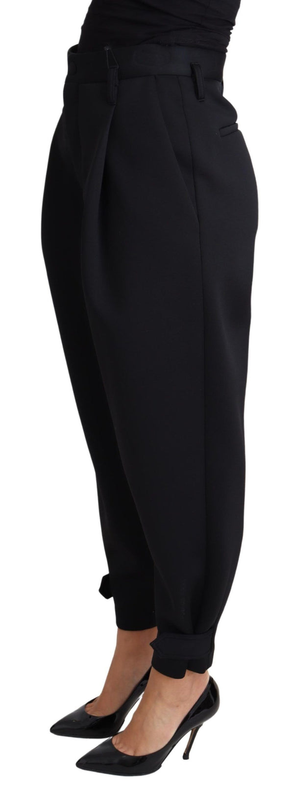 Elegant High-Waist Cropped Trousers Dolce & Gabbana