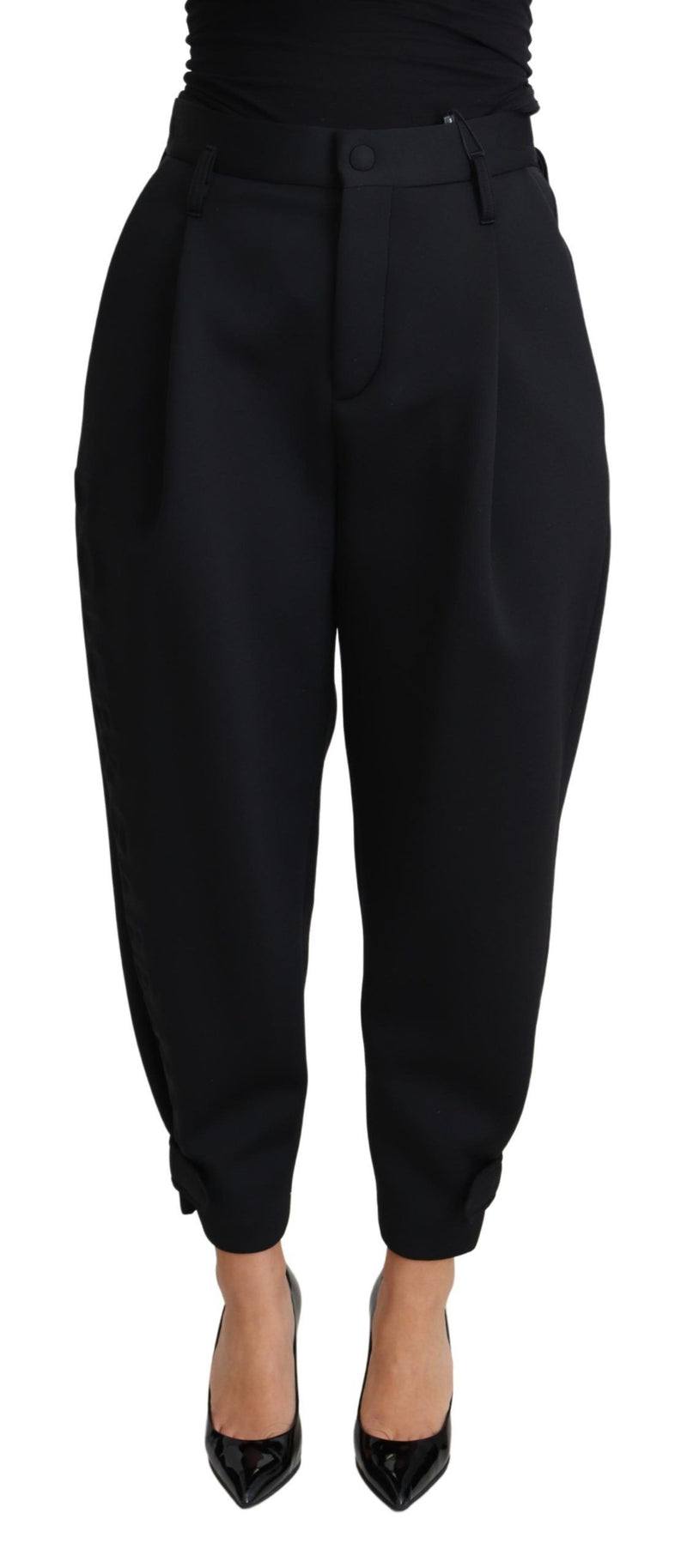 Elegant High-Waist Cropped Trousers Dolce & Gabbana