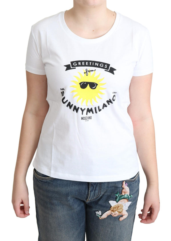 Sunny Milano Print Cotton Tee Moschino