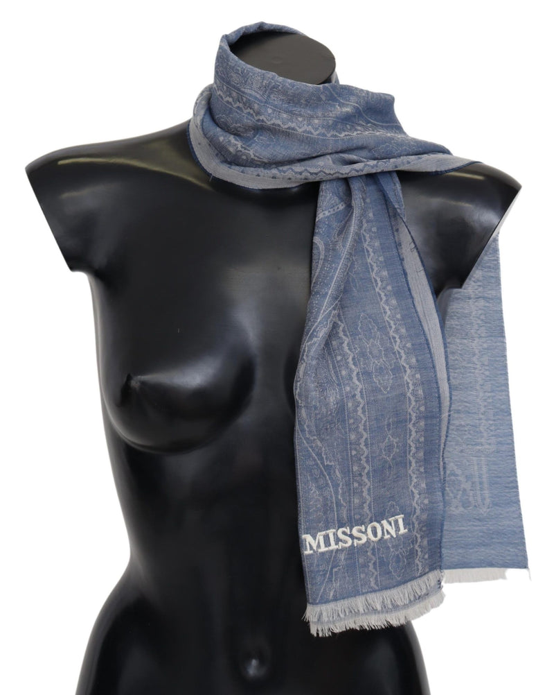 Elegant Cashmere Patterned Scarf Missoni