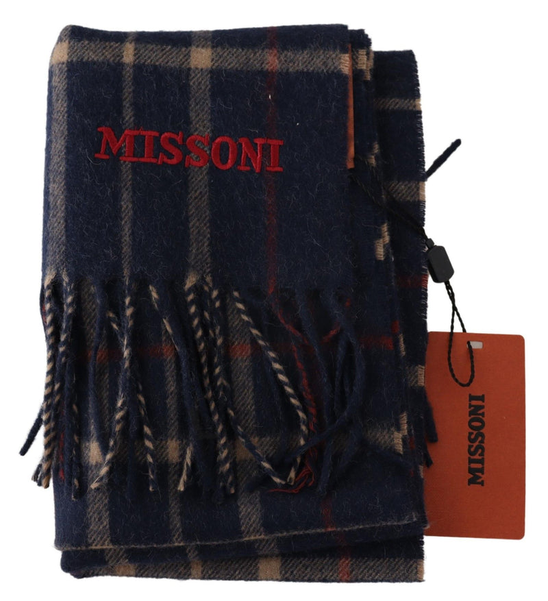 Chic Unisex Camel Hair Designer Scarf Missoni