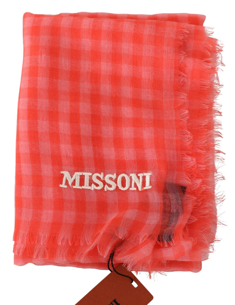 Luxurious Cashmere Checkered Scarf Missoni