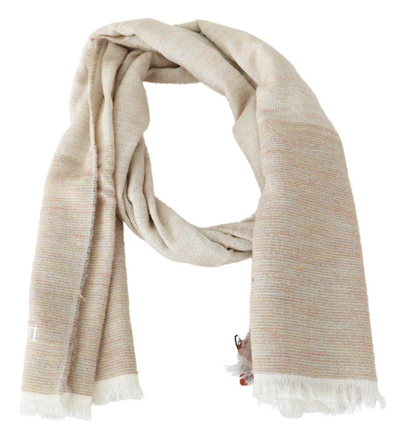 Elegant Multicolor Wool Scarf with Signature Design Missoni