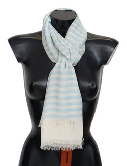 Elegant Cashmere Scarf with Linear Design Missoni