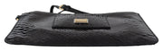 Exotic Leather Black Wristlet Wallet Dolce & Gabbana