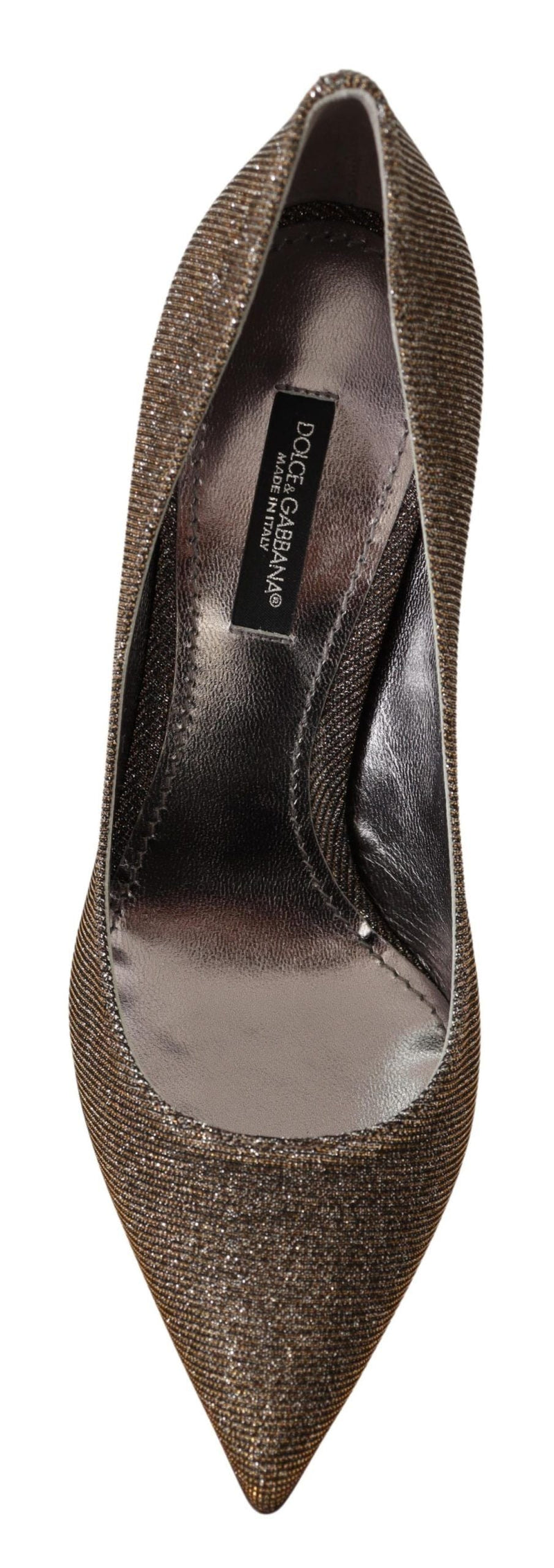 Elegant Silver Heels Pumps Classic Dolce & Gabbana