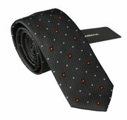 Elegant Gray Patterned Silk Blend Neck Tie Dolce & Gabbana