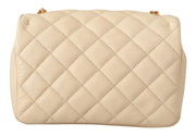 Chic Nappa Leather Crossbody in Purity White Versace