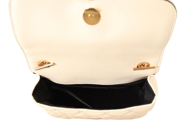 Chic Nappa Leather Crossbody in Purity White Versace