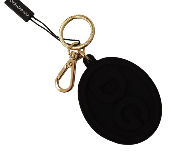 Elegant Black and Gold Keychain Accessory Dolce & Gabbana