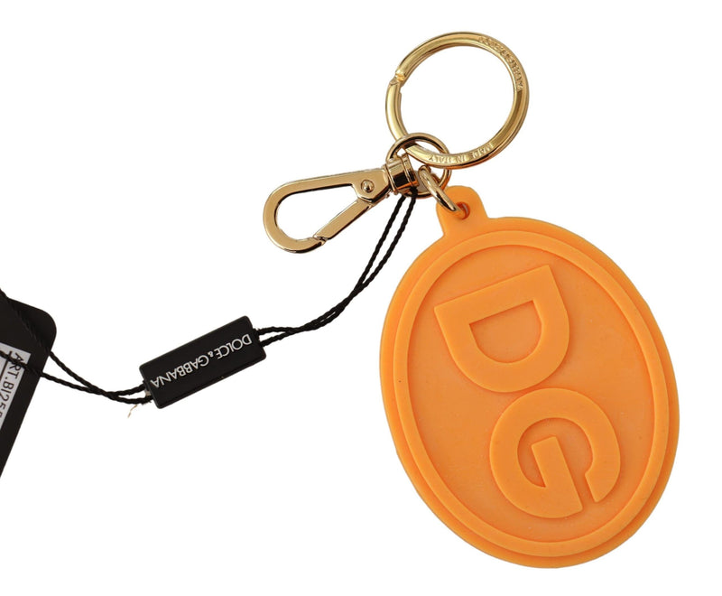 Stunning Orange Gold Keychain & Bag Charm Dolce & Gabbana