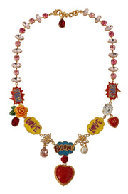 Chic Fumetti Cartoons Statement Necklace Dolce & Gabbana