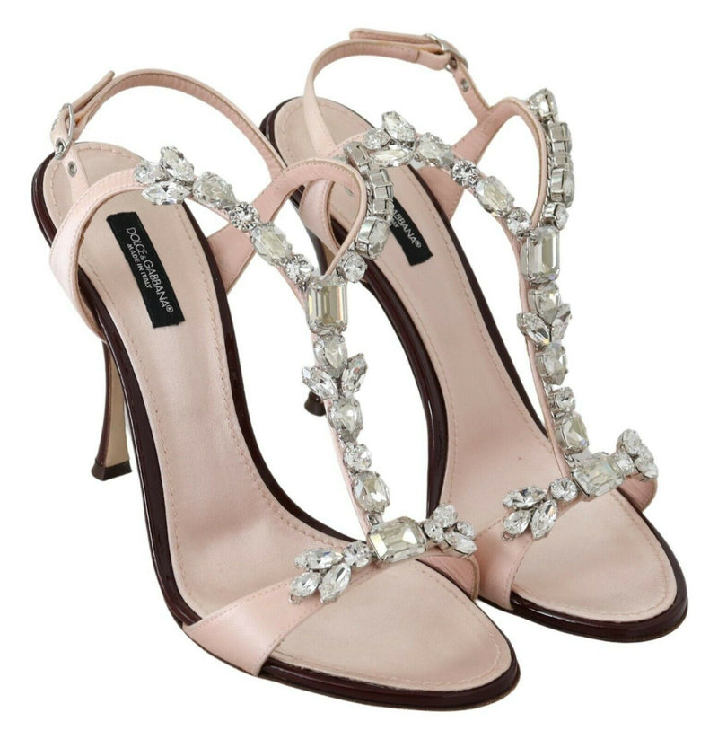 Crystal-Embellished Stiletto Sandals Dolce & Gabbana