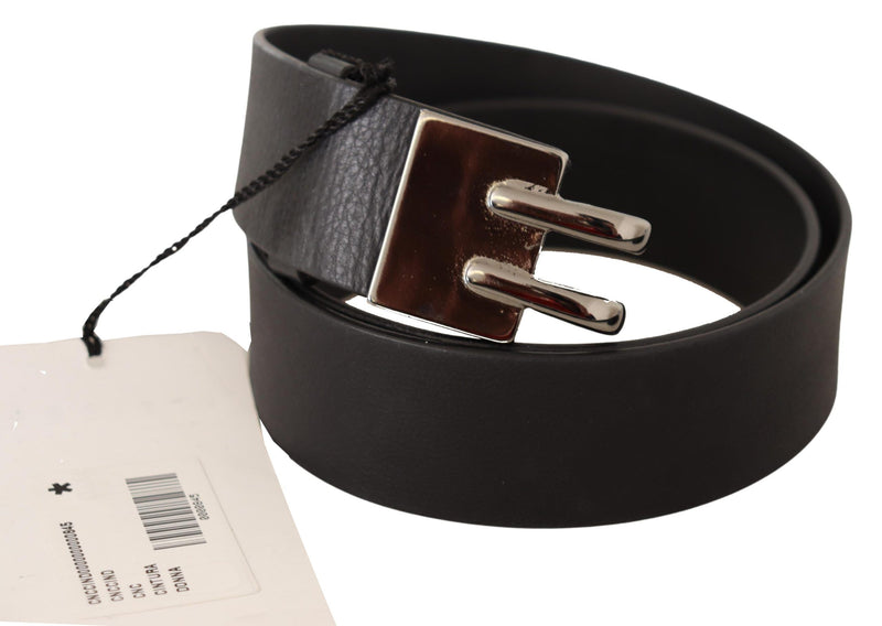 Elegant Black Leather Fashion Belt Costume National