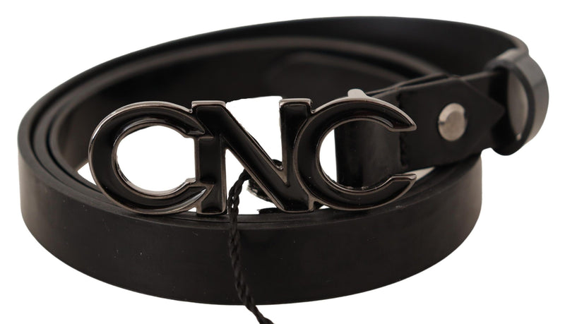 Elegant Black Leather Fashion Belt Costume National