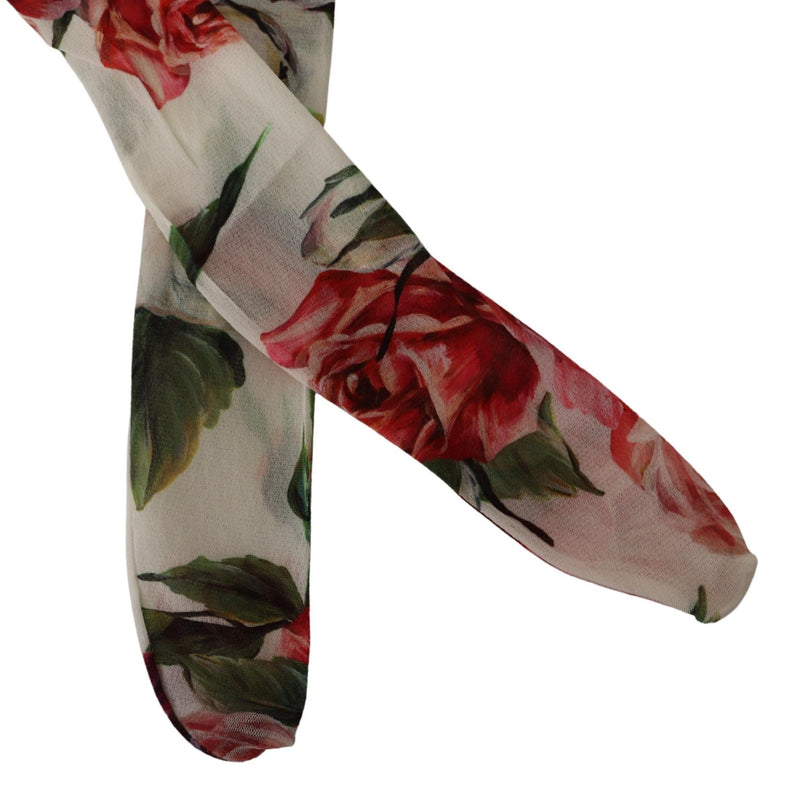 Floral Elegance Italian Nylon Tights Dolce & Gabbana