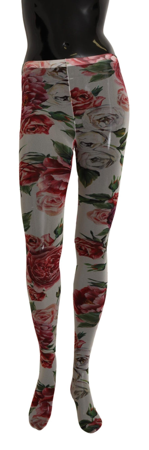 Floral Elegance Italian Nylon Tights Dolce & Gabbana