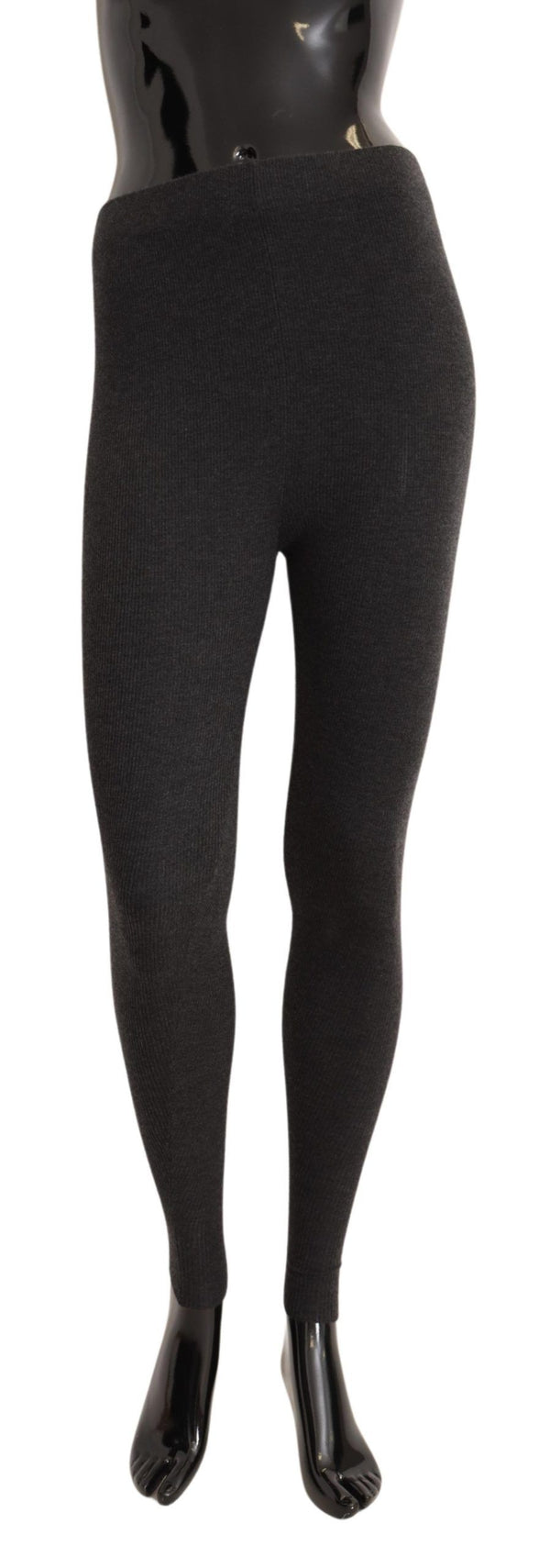 Elegant Gray Cashmere Tights – Luxe Comfort Dolce & Gabbana