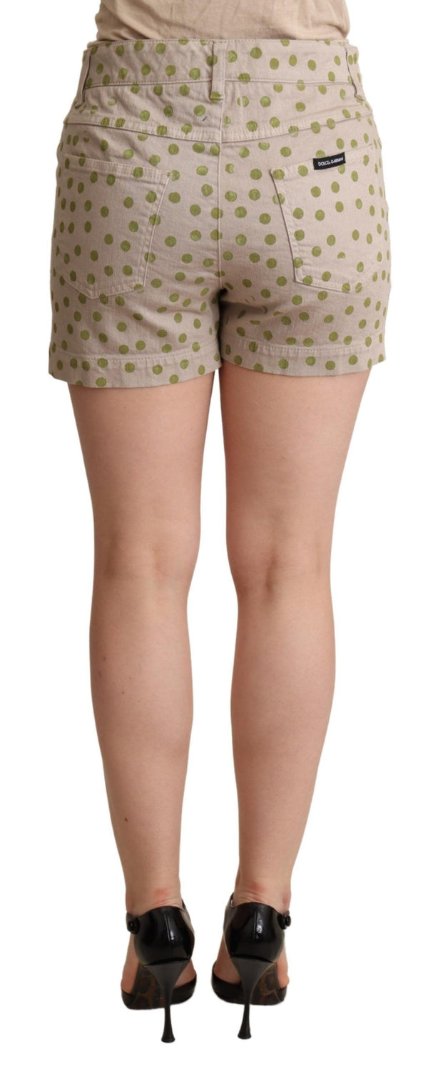 Chic Polka Dot Cotton Stretch Shorts Dolce & Gabbana