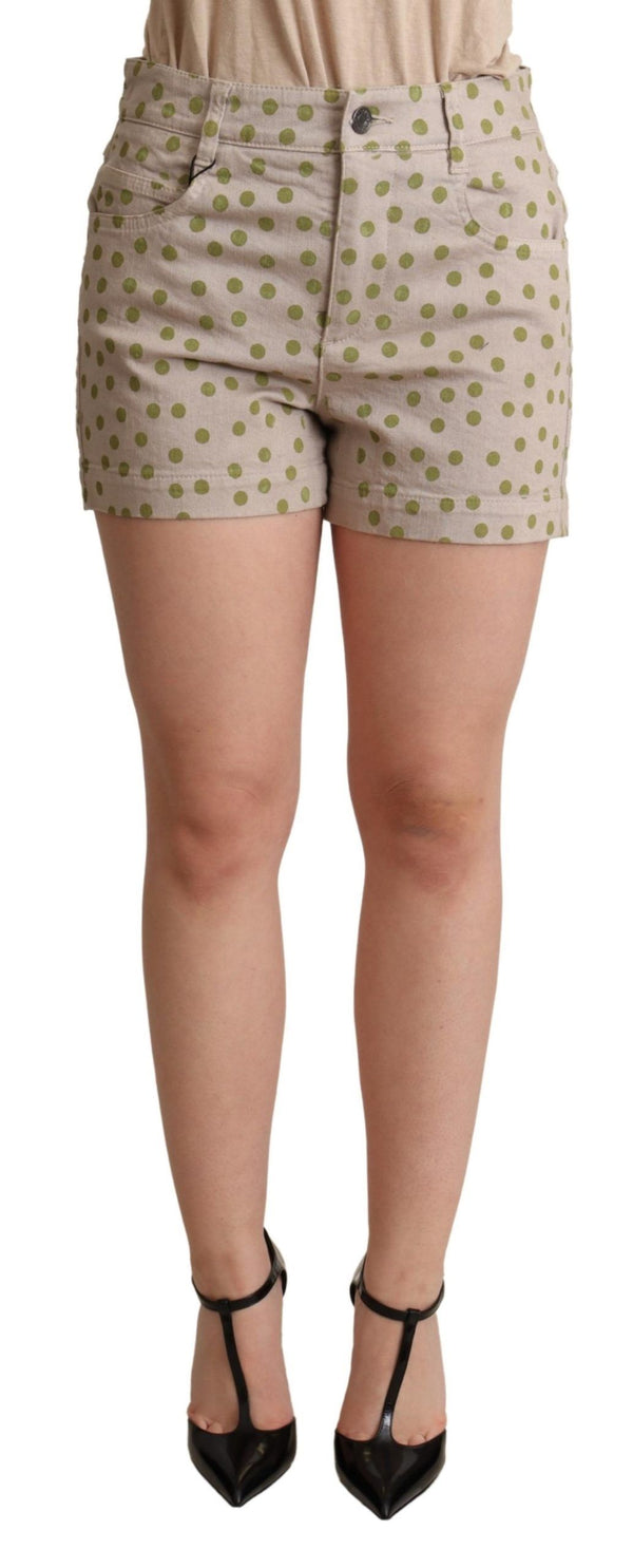 Chic Polka Dot Cotton Stretch Shorts Dolce & Gabbana