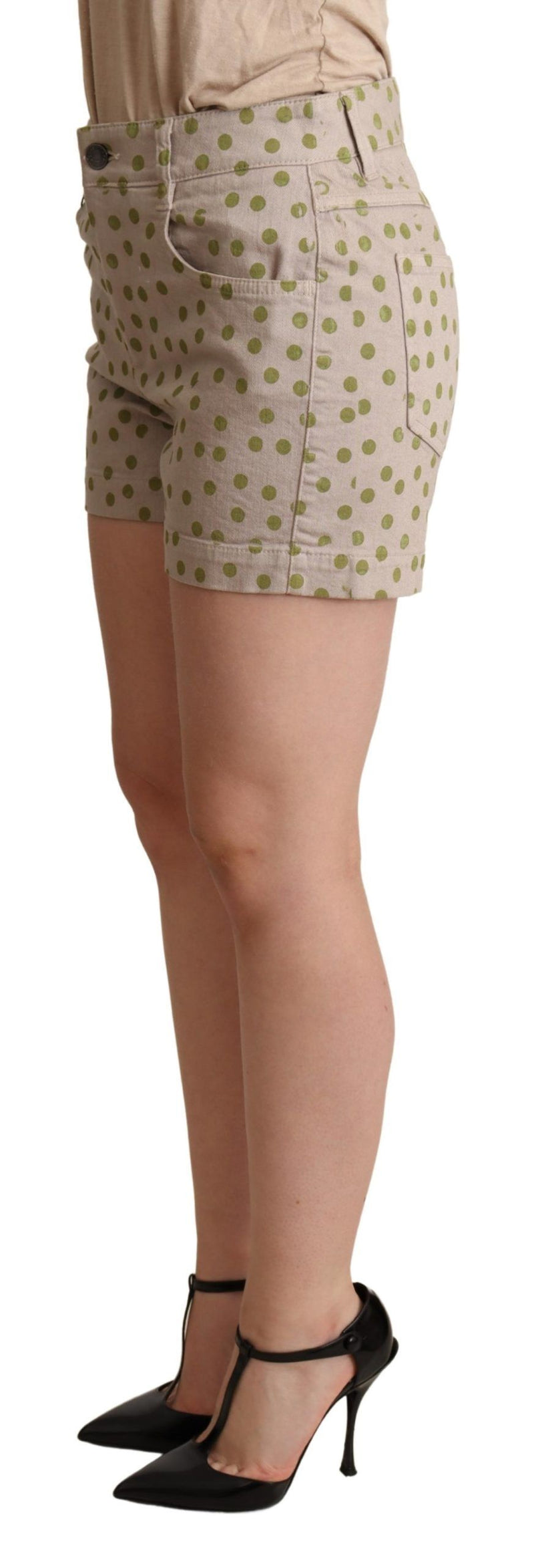 Chic Polka Dot Cotton Stretch Shorts Dolce & Gabbana