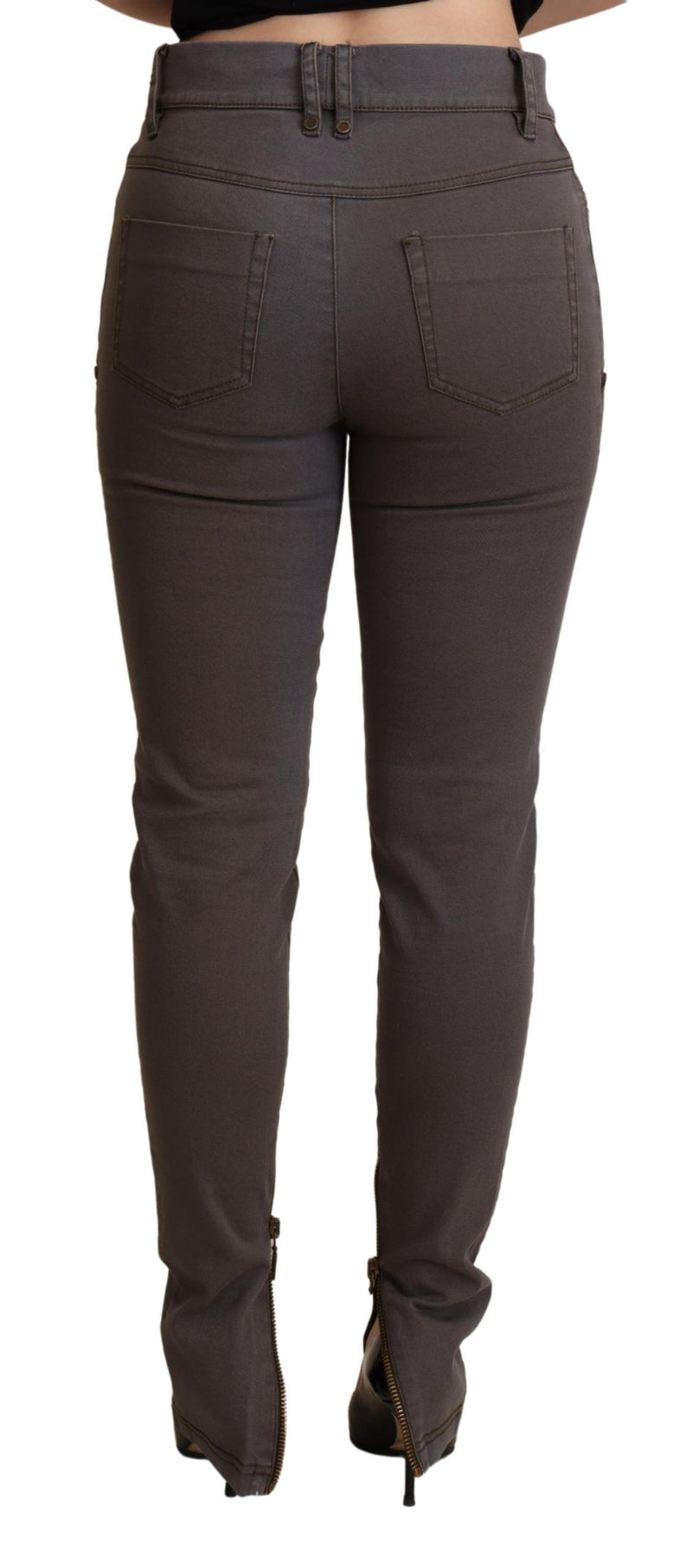 Chic Brown Slim-Fit Skinny Jeans PLEIN SUD